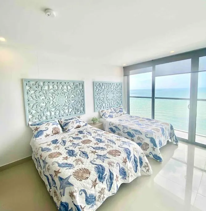 Frente Al Mar Con Inigualable Vista En Piso 34 Wifi Apartment Cartagena