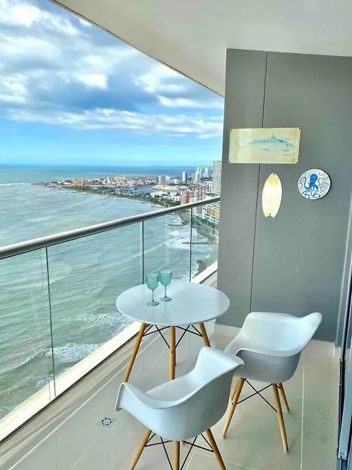 Frente Al Mar Con Inigualable Vista En Piso 34 Wifi Apartment Cartagena Colombia