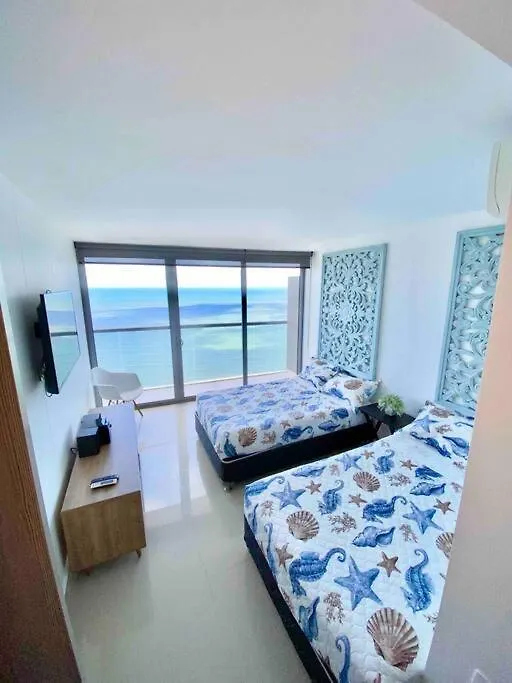 Frente Al Mar Con Inigualable Vista En Piso 34 Wifi Apartment Cartagena