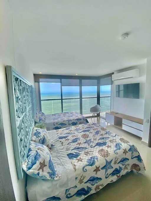Frente Al Mar Con Inigualable Vista En Piso 34 Wifi Apartment Cartagena Colombia