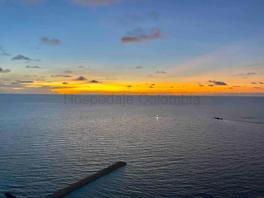 Frente Al Mar Con Inigualable Vista En Piso 34 Wifi Apartment Cartagena 0*,  Colombia
